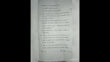 Lucknow university Bed 3rd semester questions paper