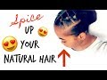 How To: Spice Up Your Natural Hair! | TRENDY Rubber Band Protective Hairstyle! | Kinzey Rae