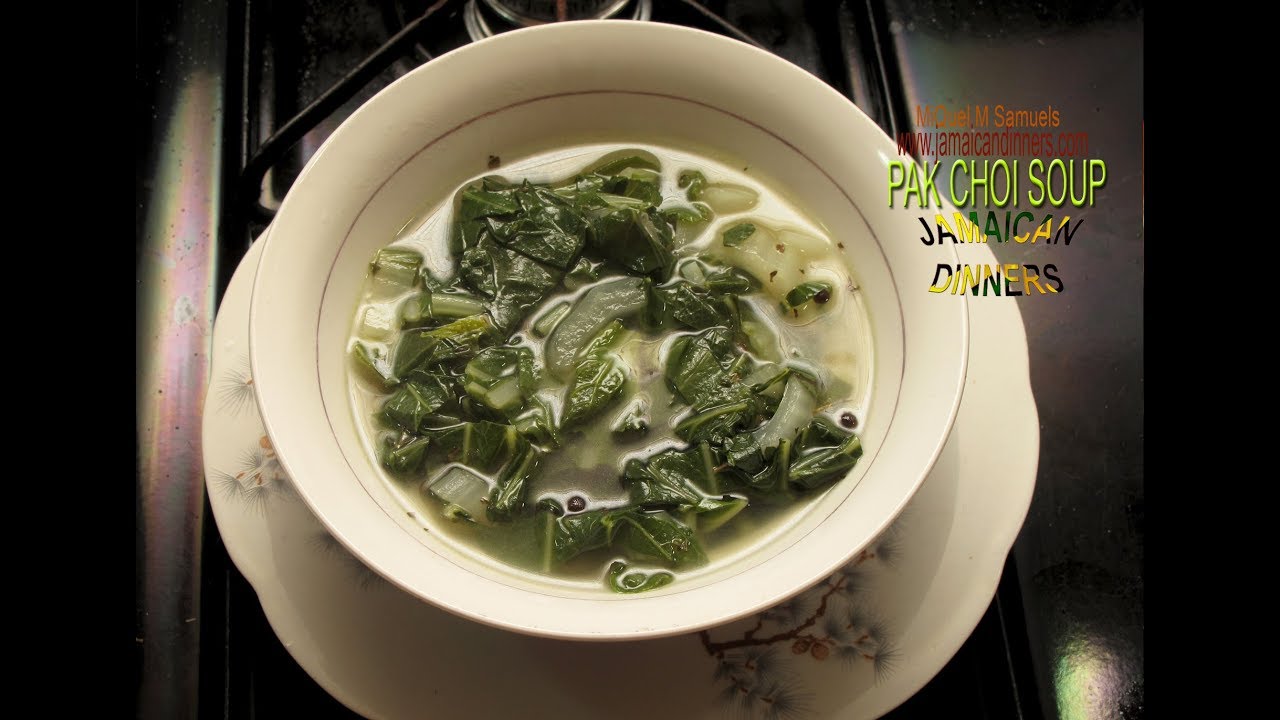 BOK CHOY SOUP or PAK CHOI SOUP Vegan Cooking Recipe YouTube