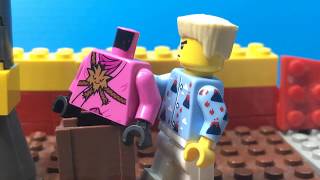 LEGO NINJAGO stop motion recreation pink zane