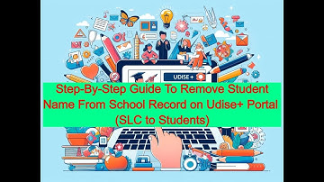 Step-by-Step : How to Generate SLC for Students on Udise+ Portal #udiseplus #udise+ #geekyexpress