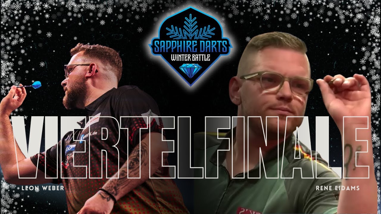 Sapphiredarts Winter Battle 2024 Vierteilfinale  PDC Spieler Leon Weber vs Rene Eidams