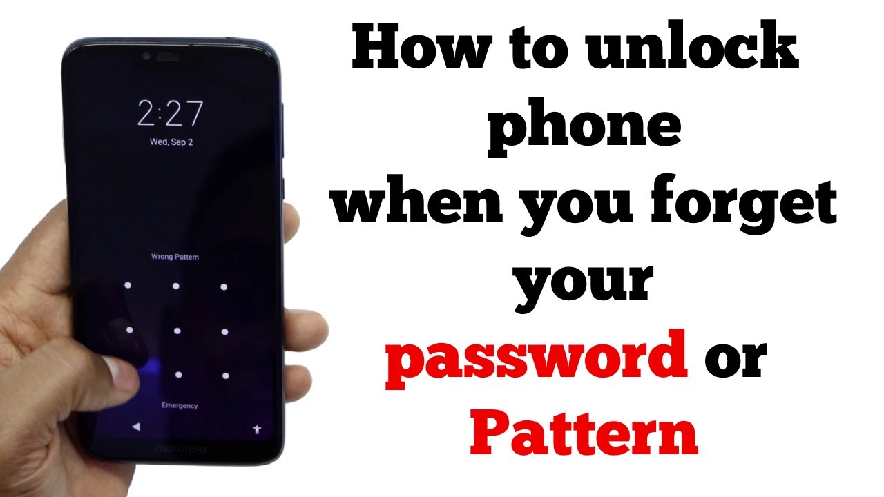 How To Unlock Android Phones When Forgot Password YouTube