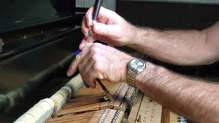 #338 Restoring An Old Steinway Piano- More Needling Hammers