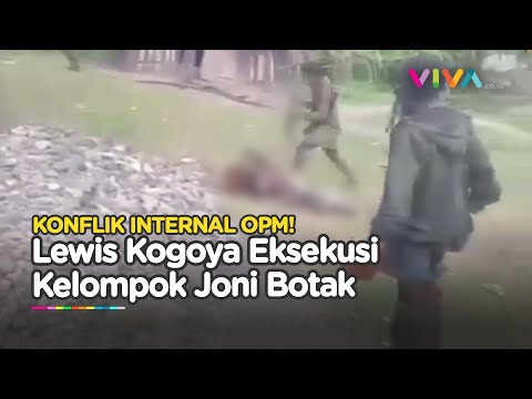 SADIS! Detik-detik Lewis Kogoya Eksekusi Kelompok Joni Botak