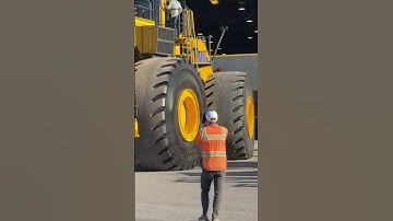 The Worlds largest wheel loader, the Komatsu WE2350 on the move following the end of MINExpo 2024