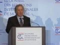 Vido corim  jean charest  des relations internationales dynamiques pour le qubec