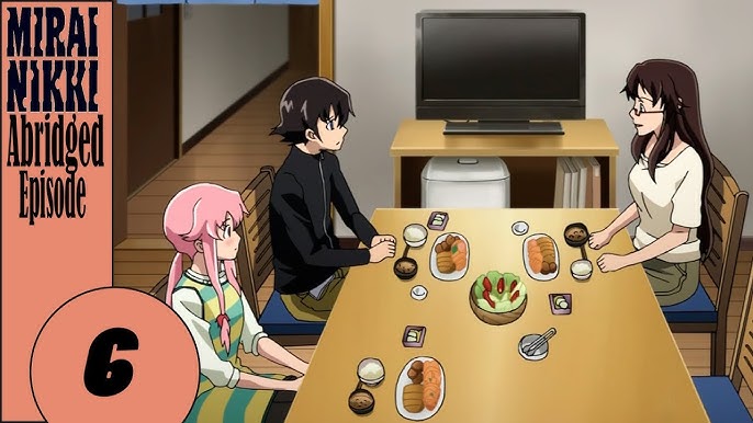 Mirai Nikki Ep. 1: Let's look into the future to cheat on a math