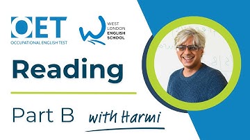 Reading Part B - Occupational English Test (OET) with Harmi at West London English School