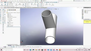 How to make Easily Tee joint in Solidworks || by Extrude || make  just 3 minutes  ||