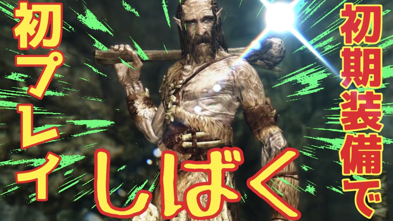 スカイリム 初期装備で巨人倒す縛りプレイ 防御力30レベから Skyrim Youtube