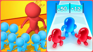 Join blob clash 3d vs Count Master 3D🤖🟡🤖Max All Levels Gameplay QW1