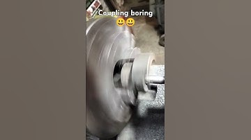 Coupling boring #lathmachine #love #automobile