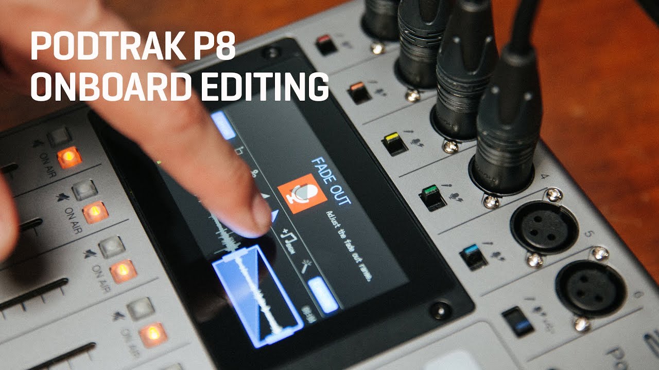 The Zoom Podtrak P8 : Editing Functions - YouTube