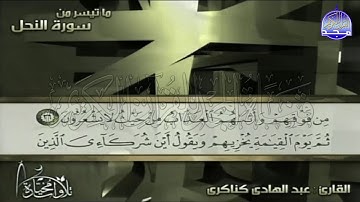 تلاوة مبدعة من سورة " النحل "  || للقارئ الشيخ : عبدالهادي كناكري  || من مختارات المجد HD