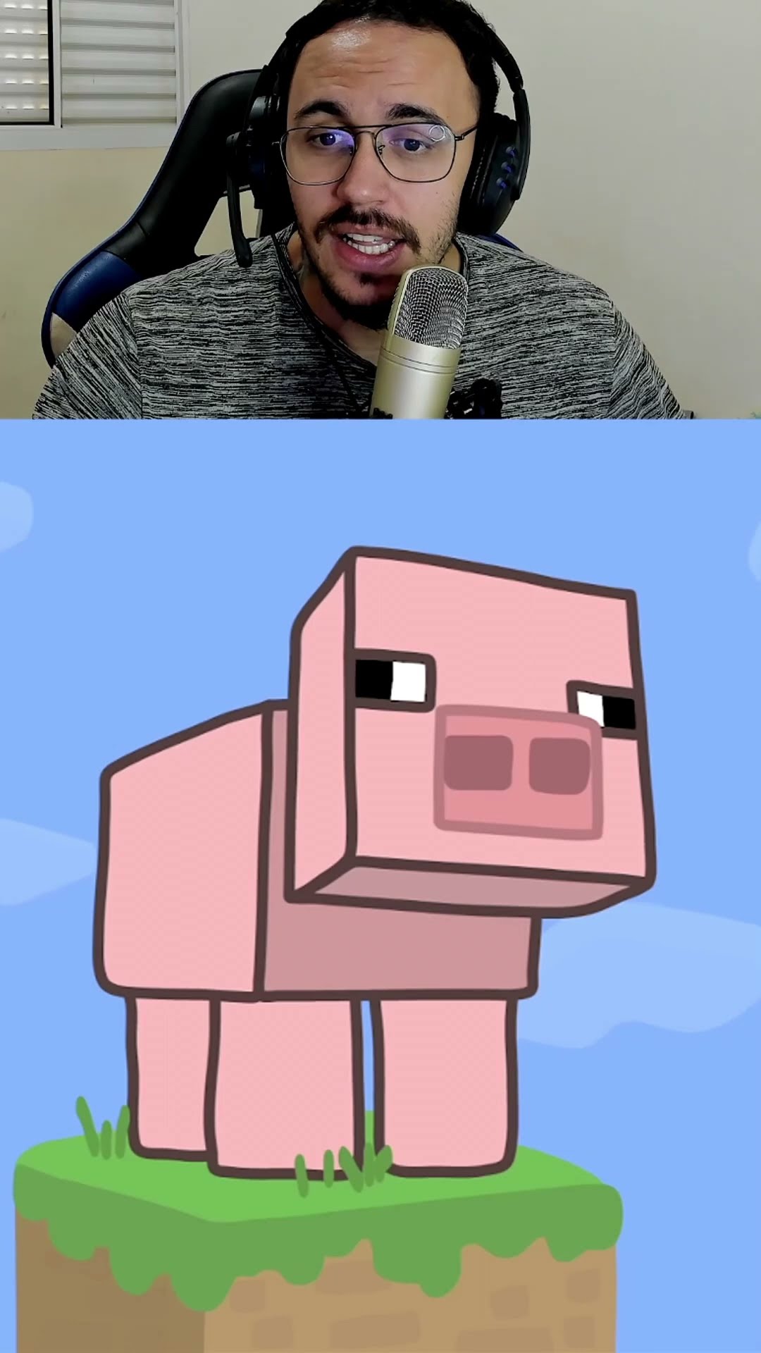 GEORGE EM MINECRAFT - TENTE NÃO RIR
