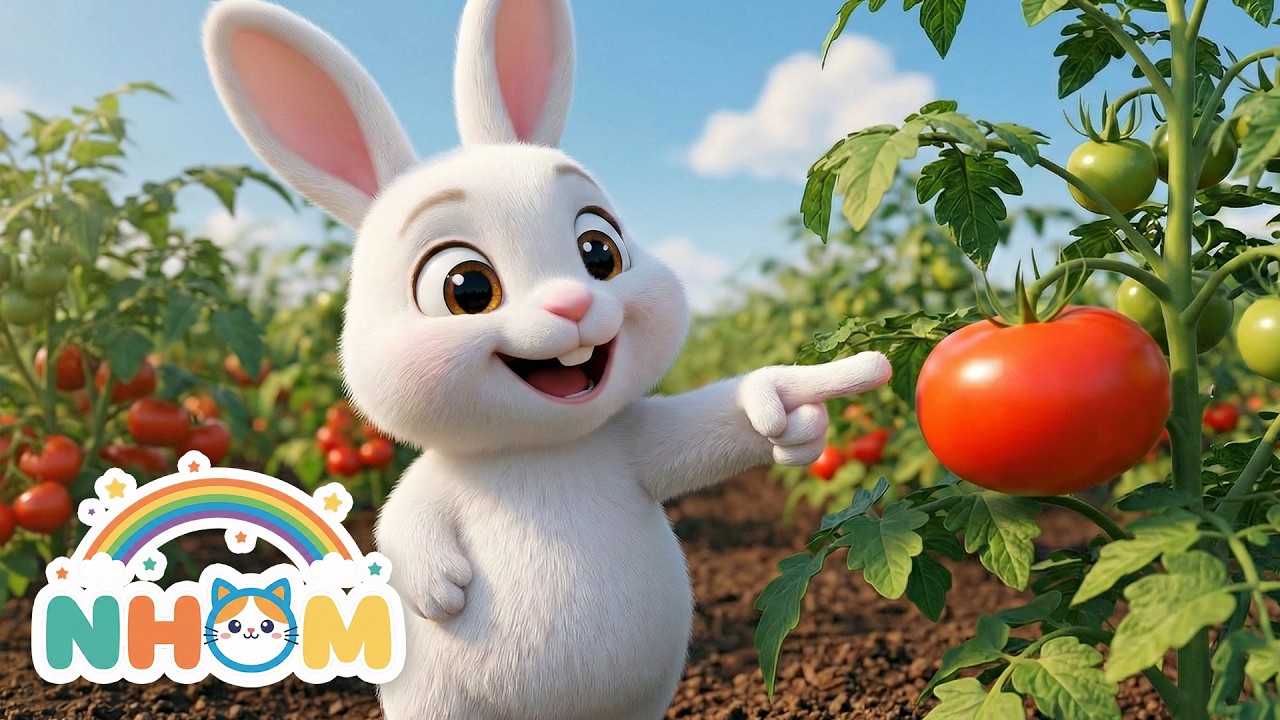 THỎ ƠI! THỎ THÍCH ĂN RAU cùng ăn rau vs chú thỏ con lông trắng | Nhạc thiếu nhi hoạt hình | Nhomnhom