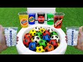 Football VS Coca Cola Zero, Yedigün Blue, Fanta, Mtn Dew, Sprite and Mentos in the toilet