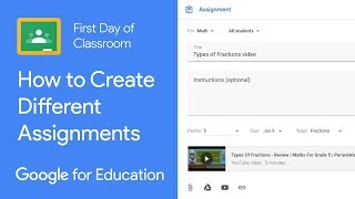 How to Create Different Assignments in Classroom