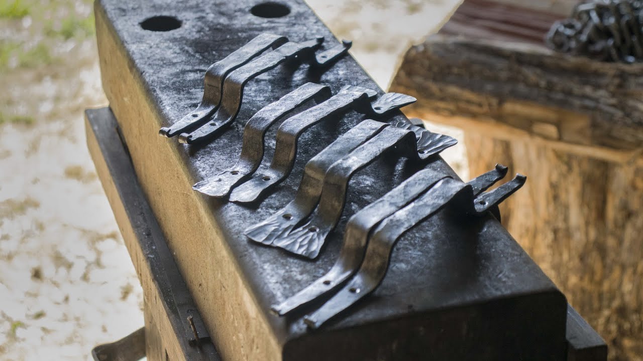 Forging simple rustic handles / drawer pulls