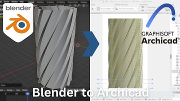 How to Export Blender models to ArchiCAD | Blender tutorial