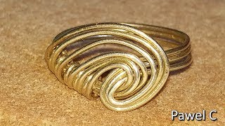 Wire WAVE ring - DIY