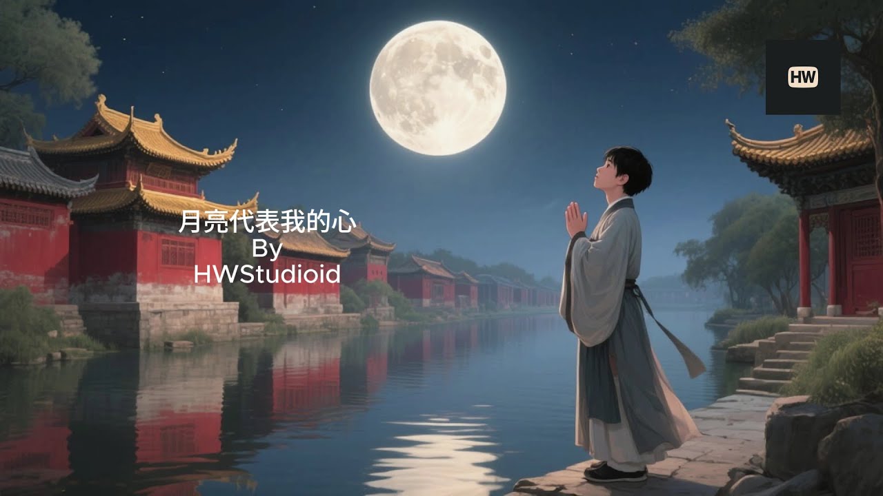 月亮代表我的心 - yuè liàng dài biǎo wǒ de xīn - Teresa Teng - AI Cover By HWStudioid #hwstudioid