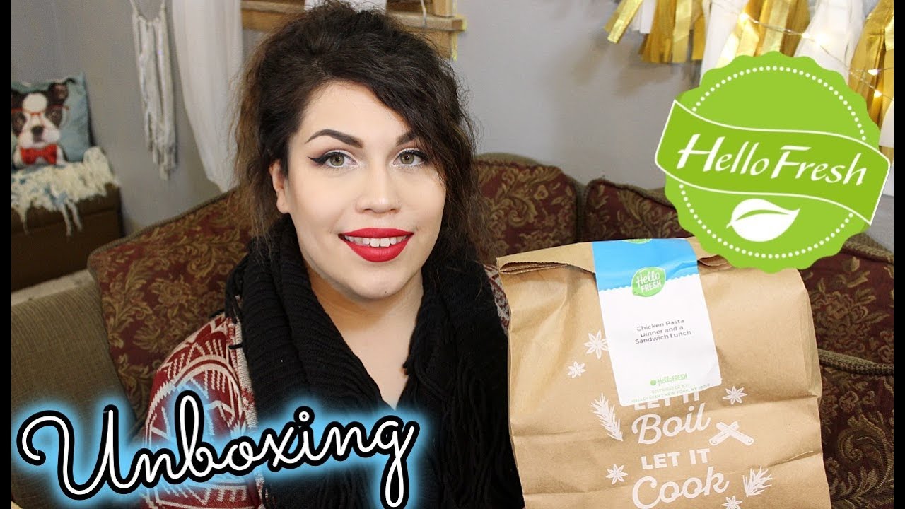 Hello Fresh Unboxing Dec 2017 Youtube