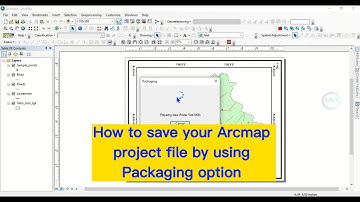 How to save your ArcMap project file by using Packaging option
