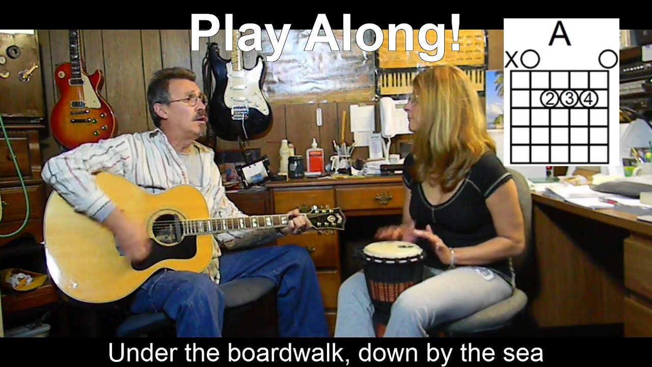 Under the boardwalk with lyrics chords acoustic cover c37 youtube
