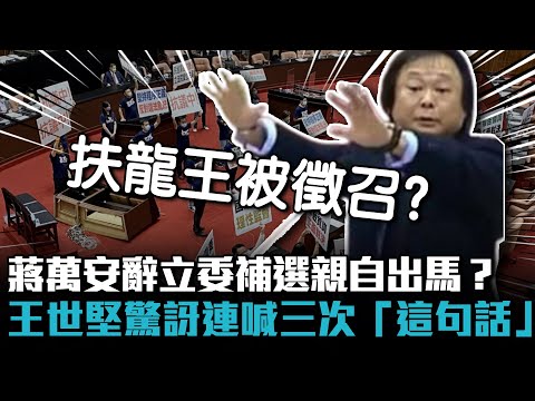 蔣萬安辭立委補選「親自出馬」？王世堅驚訝連喊三次「這句話」【CNEWS】