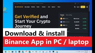 Download binance for PC | How to install binance app in laptop | How to download Binance app in PC