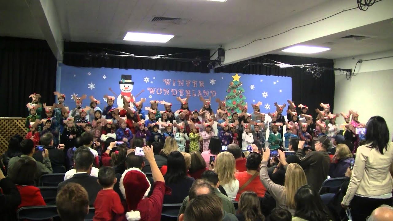 Golden Elementary Kindergarten Sings "Feliz Navidad" 12/17/2015 YouTube