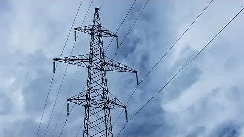 High-Voltage Power Lines Stock Video