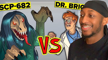 SCP-682 VS Dr. Bright (SCP Animation) Reaction!