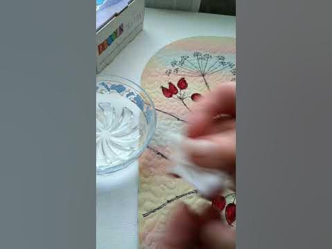 Эксперимент на предмет водостойкости акриловых красок по ткани - YouTube