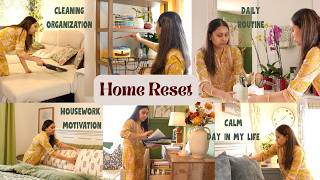 Full House Reset I Homemaking Motivation I Realistic Cleaning & Organizing - Calm day at home