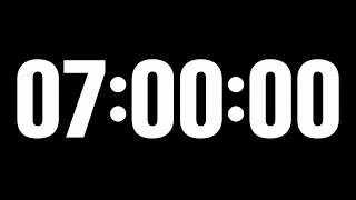 7 Hour Countdown Timer | 420 Minutes | Black Screen, No Sound
