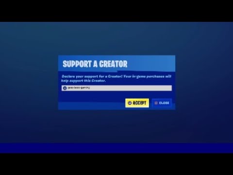 How To Get A Support A Creator Code In Fortnite Chapter 2 Season 3 Youtube