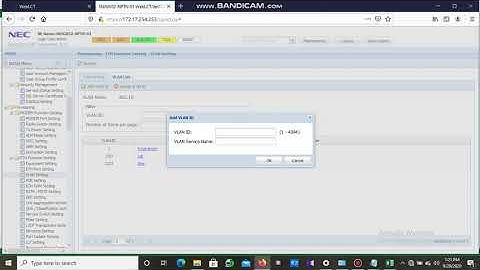 HOW TO CONFIGURE VLAN & PORT ENABLE IN NEC IDU