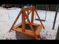 Делаем крышу для колодца (Make a roof for the well)