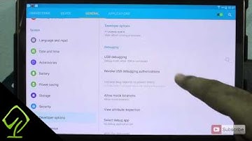 How to enable developer options and usb debugging on Samsung Tab S 10.5 T800