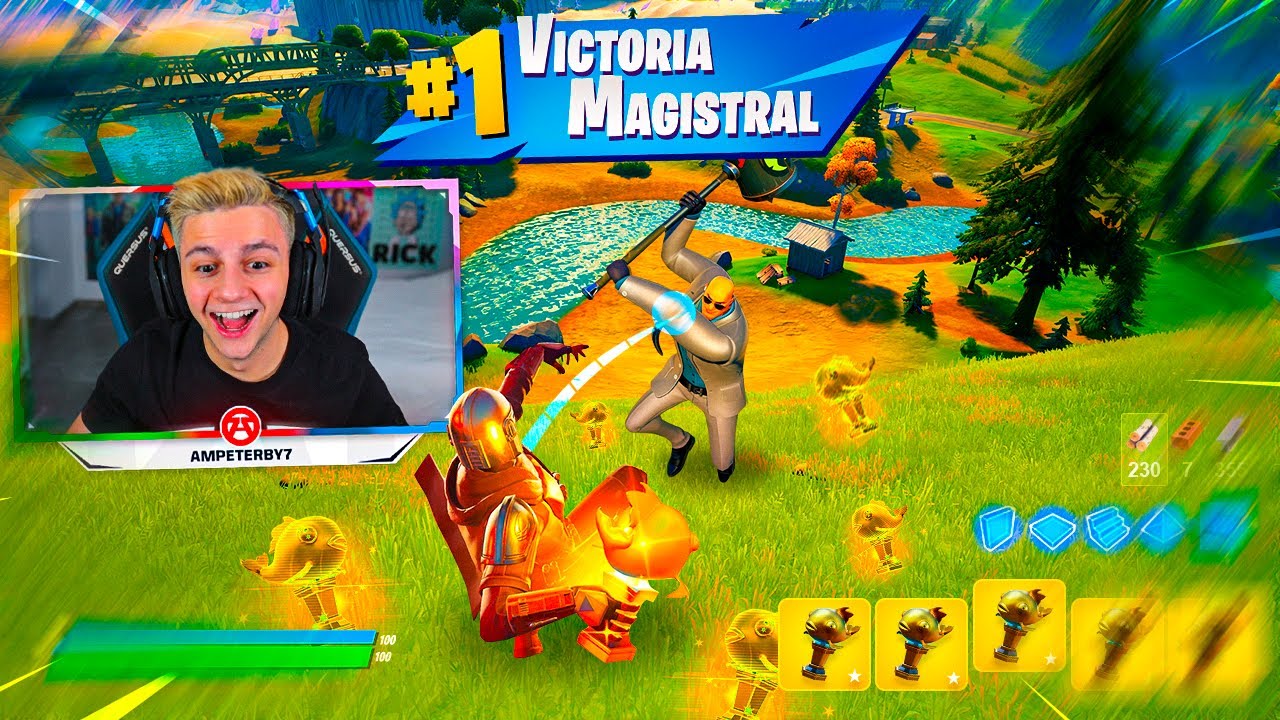 El RETO DEL PEZ MÍTICO DE FORTNITE - Ampeterby7