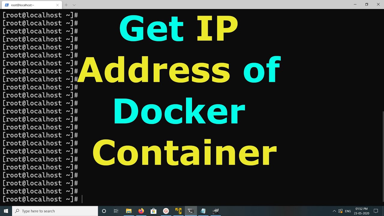 How To Get Ip Address Of A Docker Container