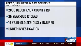 1 killed, 1 seriously injured after ATV crash in Knox County