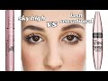 MAYBELLINE SKY HIGH MASCARA VS MAYBELLINE LASH SENSATIONAL | best drugstore mascara