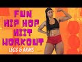 Hip hop hiit workout 1  lets workout to drake migos cardi b and more  15 minute hiit hip hop