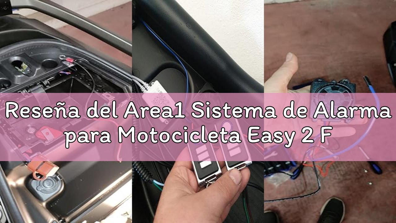 Reseña del Area1 Sistema de Alarma para Motocicleta Easy 2 Fit de fácil Montaje / 12 V/Universal / 2