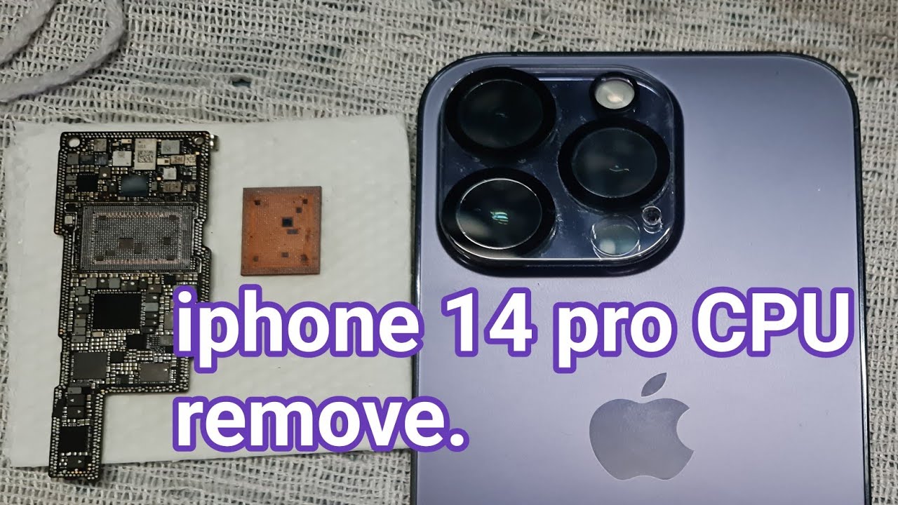 iphone 14 pro cpu remove process - YouTube
