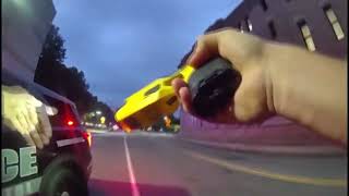 Shows Woman With Knife Attacking Police Officer In His Cruiser